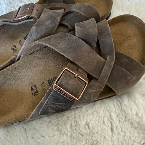 birkenstock camberra old tobacco Birkenstock Lugano Soft Footbed Camberra Old Tobacco Size 43 US 10 Regular  Fit